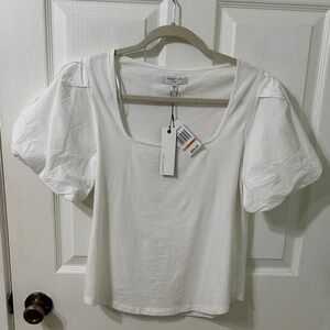 Habitual White Puff Sleeve Blouse